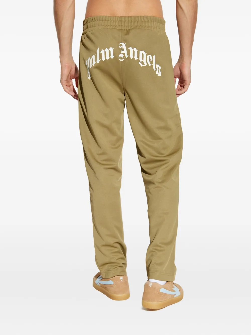 Спортивные брюки с боковыми лампасами Palm Angels, зеленый — фото 3
