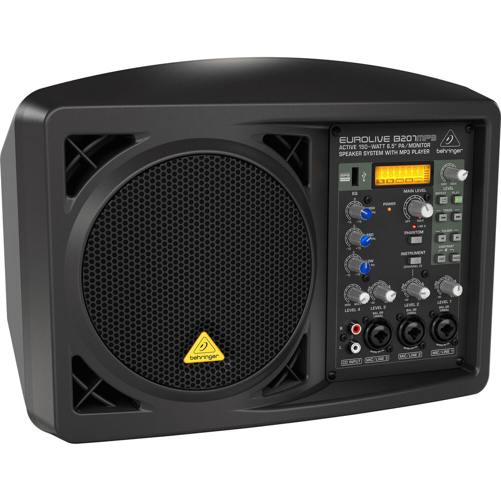 

Портативная PA-системы Behringer EUROLIVE B207MP3 Powered 150W 6.5" PA/Monitor B207MP3