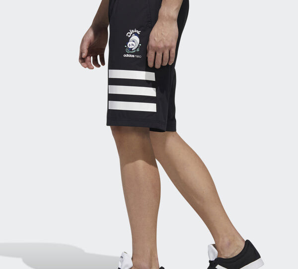 Шорты neo m pnda 3s shrt sports shorts black Adidas, черный — фото 4