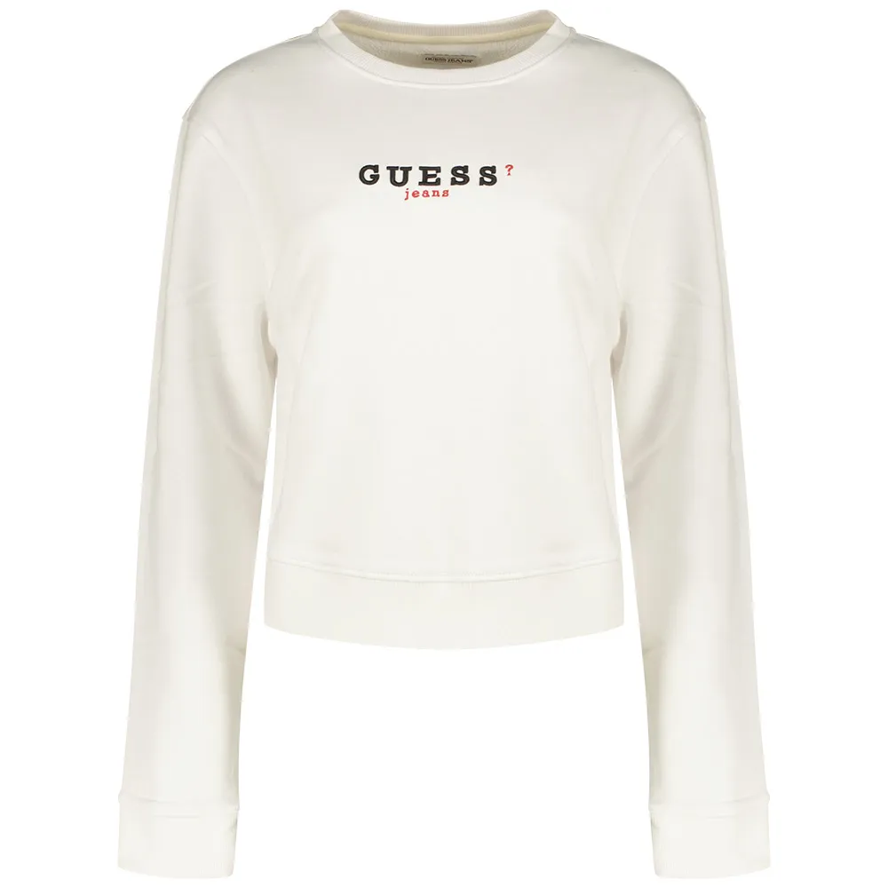 

Толстовка Guess Jeans Gj Crop Cn 3D Emb, белый