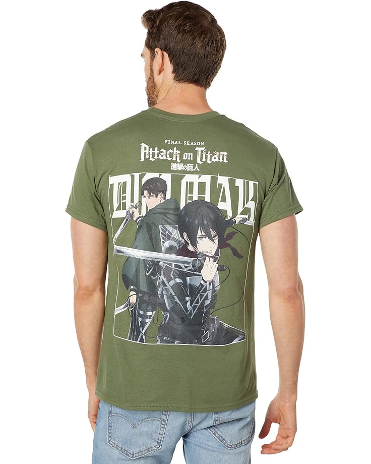 

Футболка DIM MAK Dim Mak x Attack on Titan- Mikasa and Levi T-Shirt, оливковый