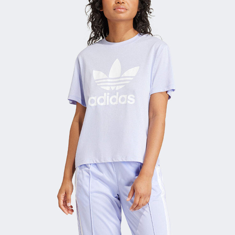 Футболка Adicolor женская фиолетовая Adidas Originals — фото 2