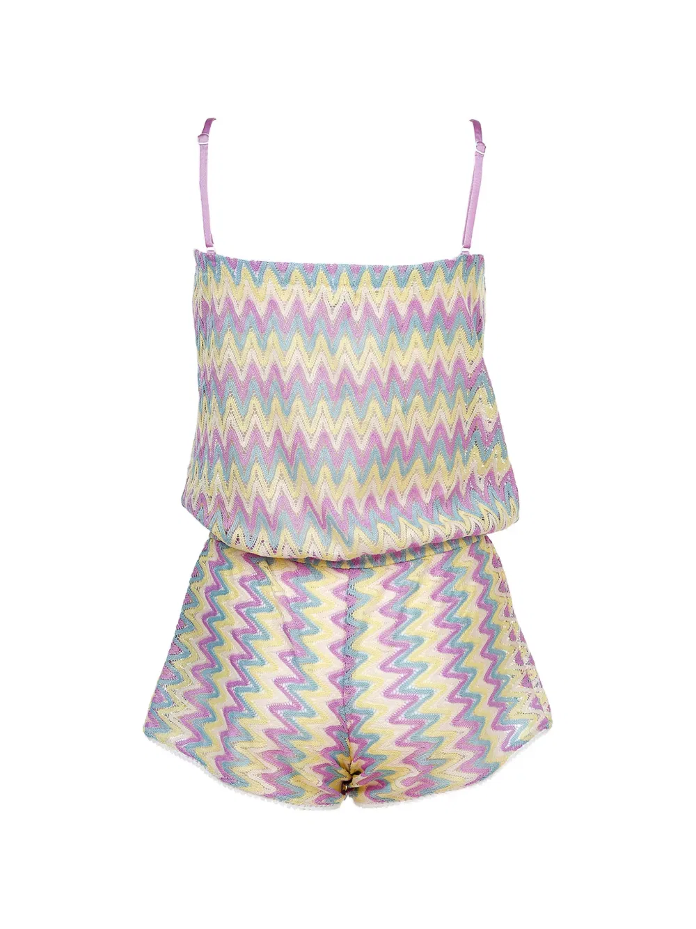 Комбинезон с зигзагообразным узором Nessi Byrd Kids, желтый — фото 2