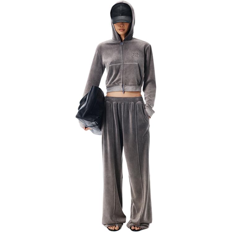 

Спортивные брюки с декоративными швами Alexander Wang, titanium серый