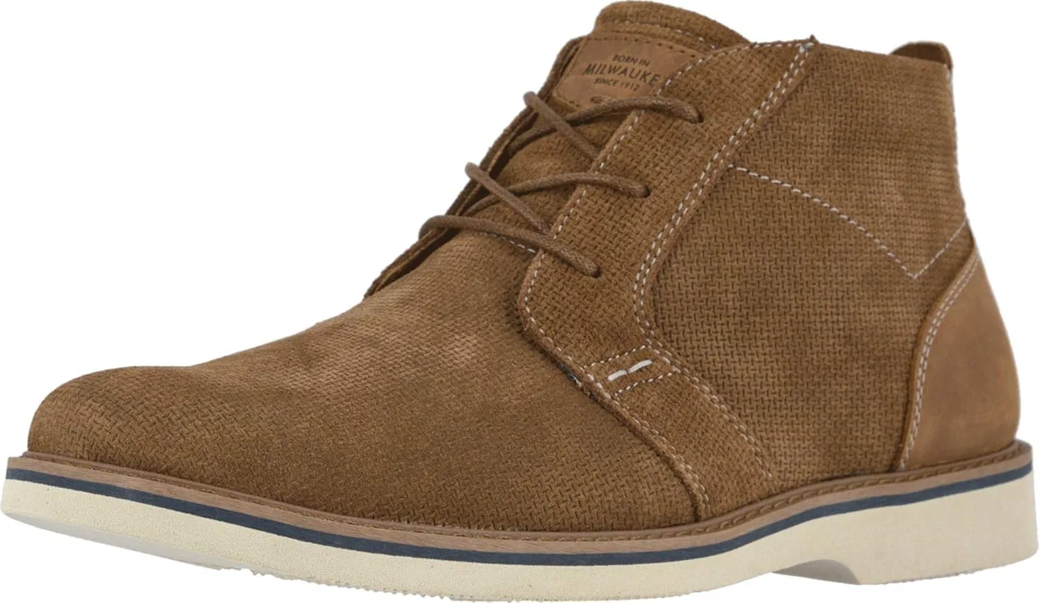 Ботинки Nunn Bush Herren Barklay Plain Toe Chukka Boot из замши с эффектом памяти и комфортной гелевой вставкой Oxford, Brown