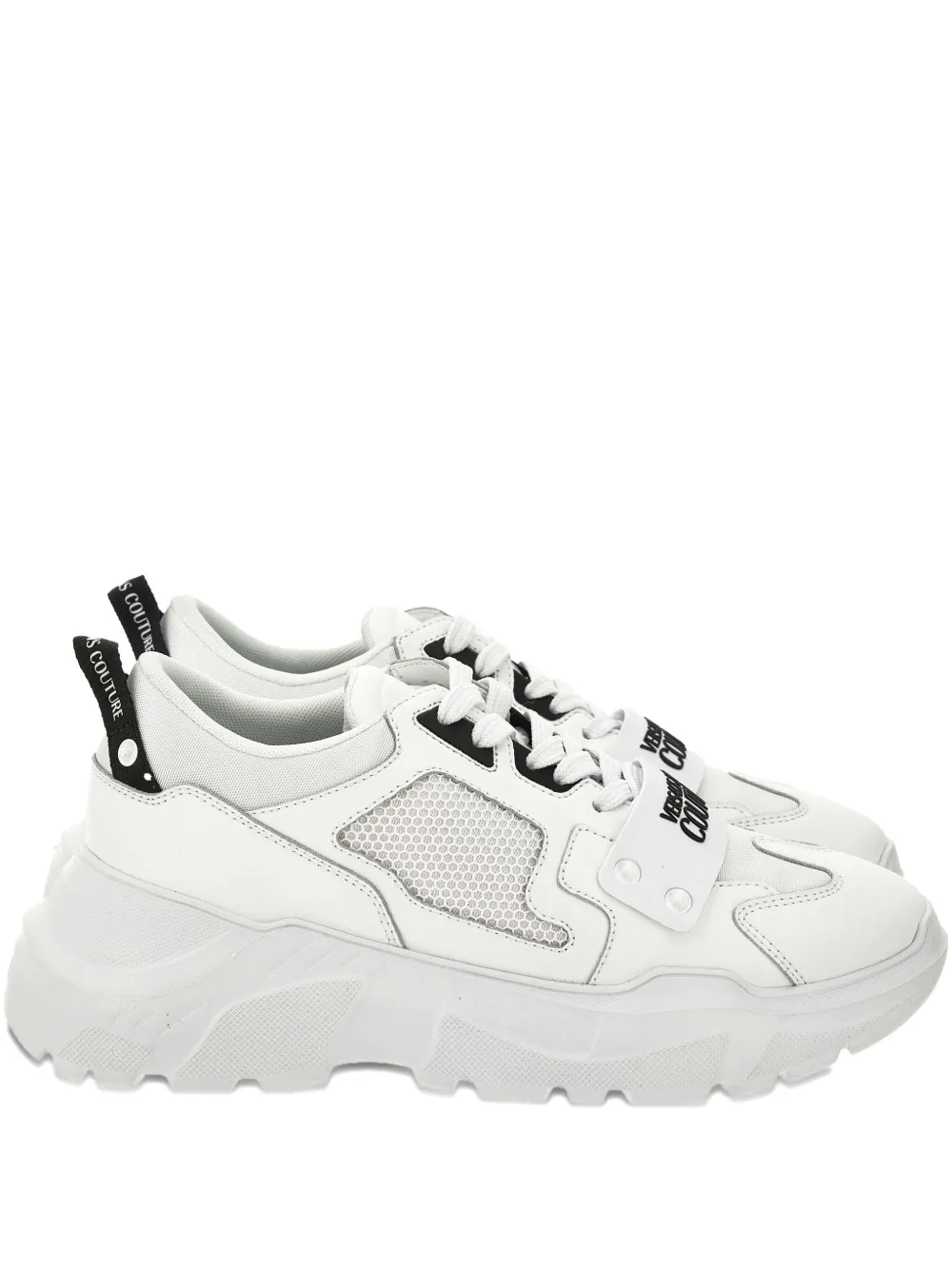 

Сетчатые кроссовки с тисненым логотипом Speedtrack Versace Jeans Couture, белый