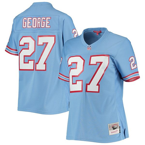 

Женская футболка legacy replica игрока eddie george light blue houston oilers Mitchell & Ness, Синий, Женская футболка legacy replica игрока eddie george light blue houston oilers Mitchell & Ness