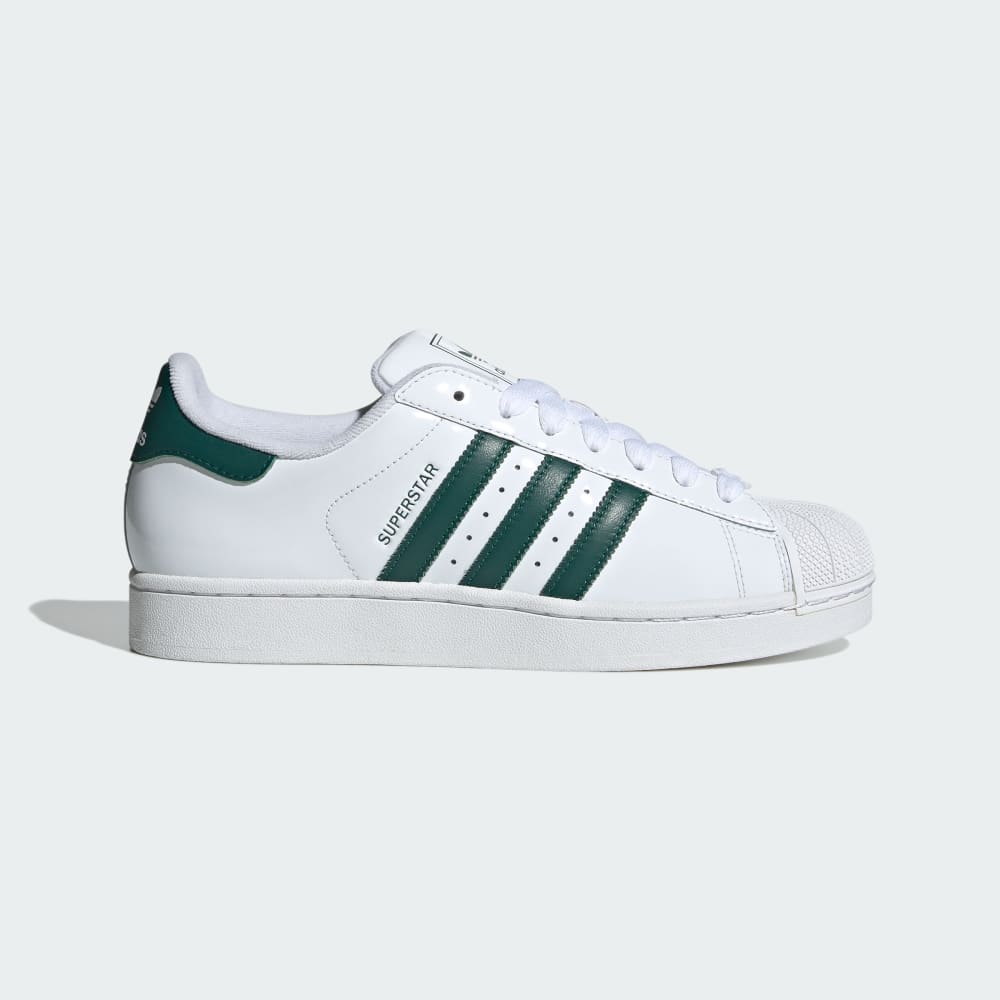 

Кроссовки Adidas Superstar II Shoes, цвет Cloud White/Collegiate Green/Cloud White