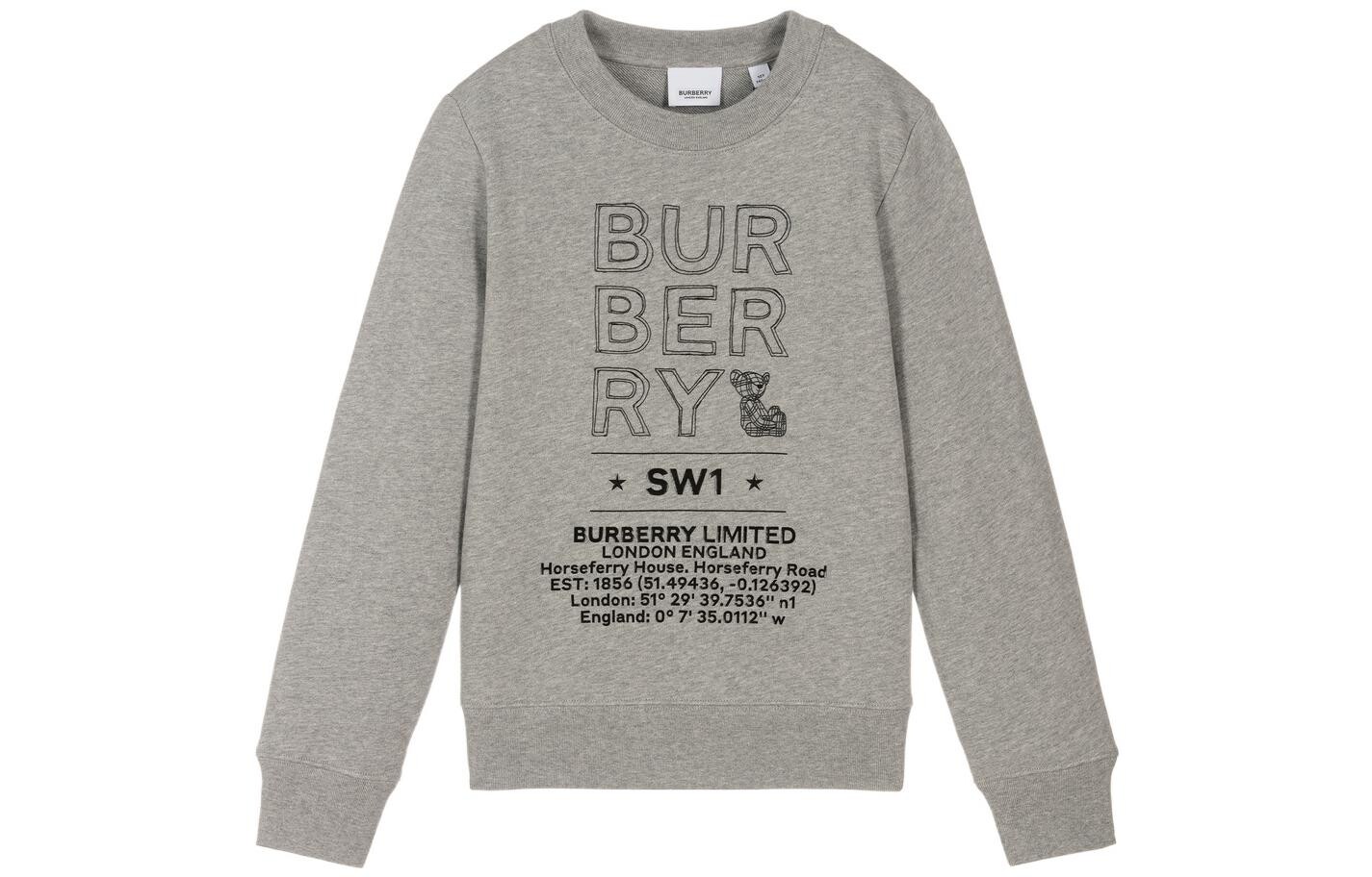 

Толстовка детская Burberry, серый