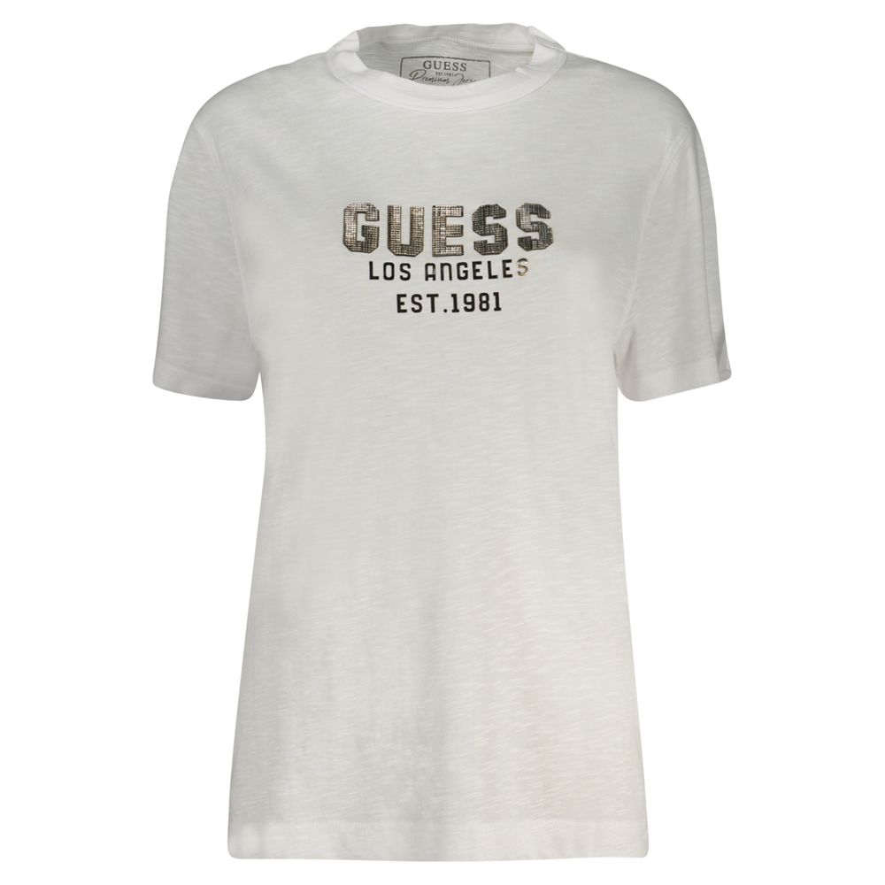 

Белые хлопковые топ и футболка Guess Shoes