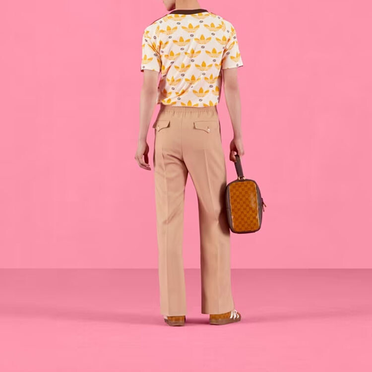 Футболка Adidas Originals X ADIDAS унисекс желтая Gucci, желтый — фото 3