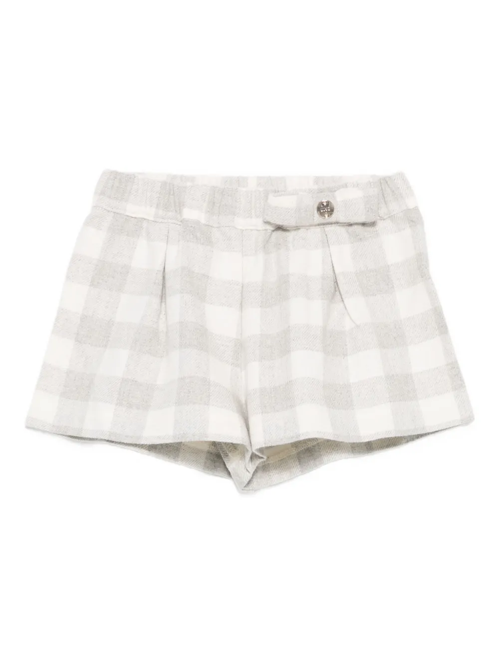 

Клетчатые шорты Liu Jo, белый