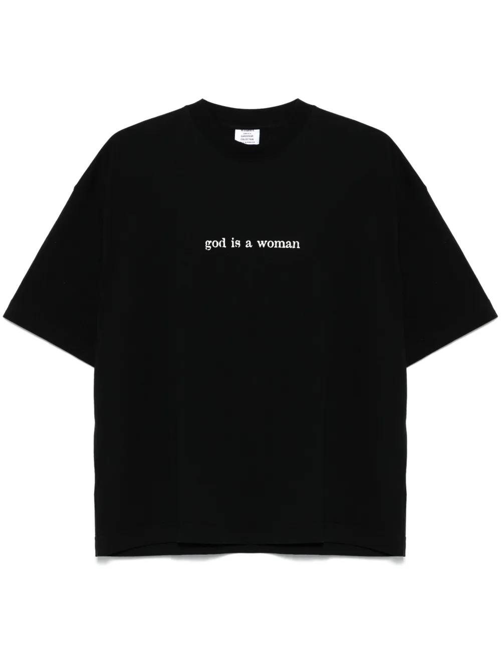 

Футболка God Is A Woman VETEMENTS, черный