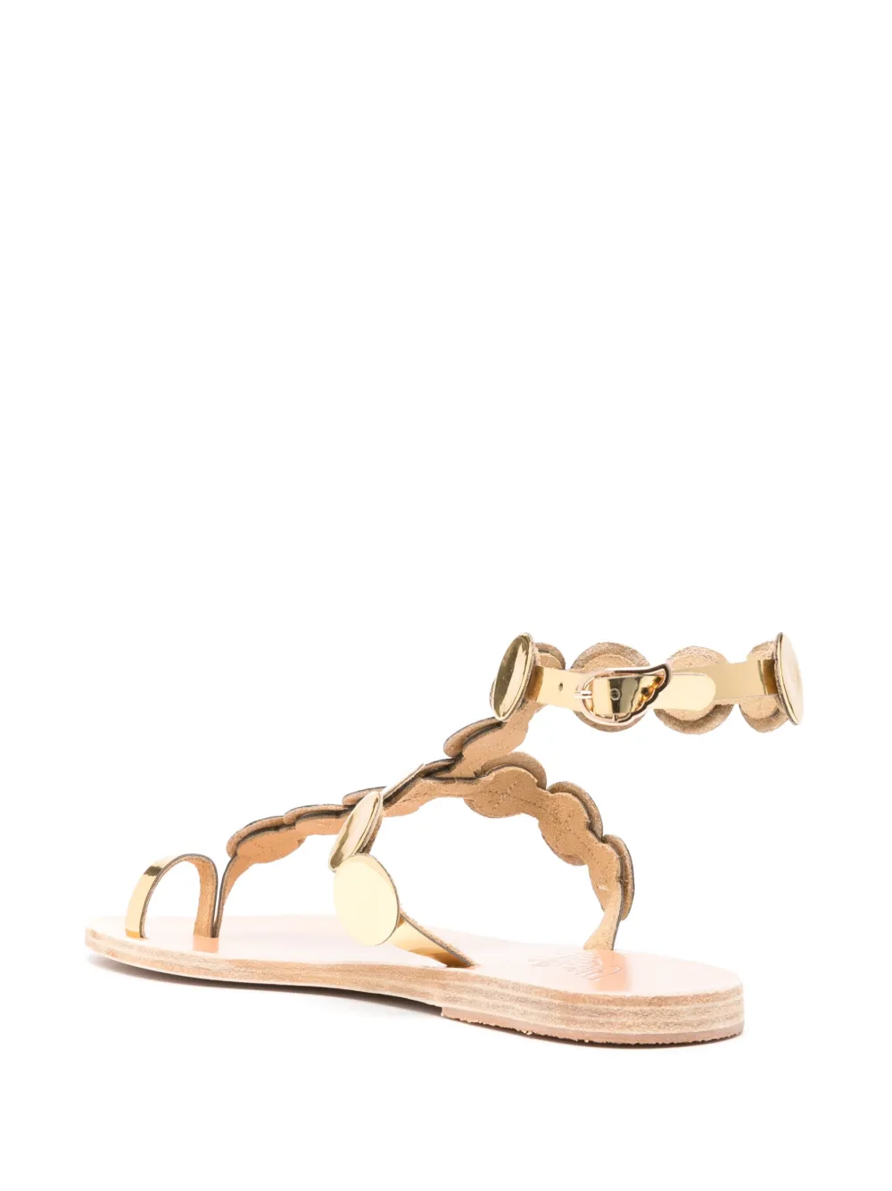 Сандалии Asteras на плоской подошве Ancient Greek Sandals, золотой — фото 3