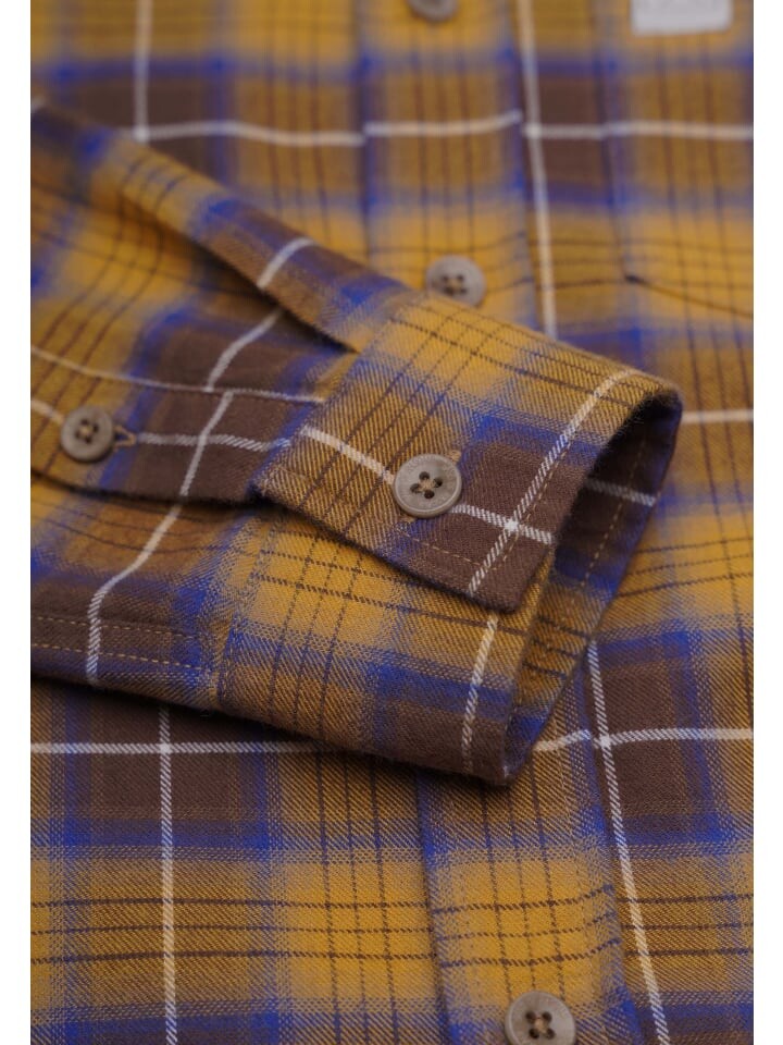 Рубашка Band of Rascals Shirts Flannel Check, коричневый — фото 3
