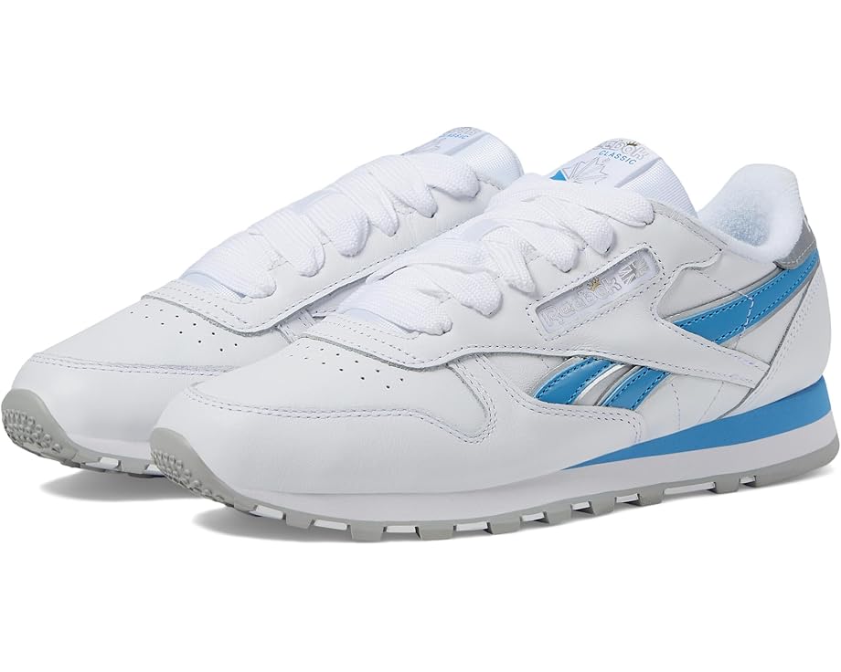 

Кроссовки Reebok Lifestyle Classic Leather x Angel Reese, цвет Silver/Always Blue/White