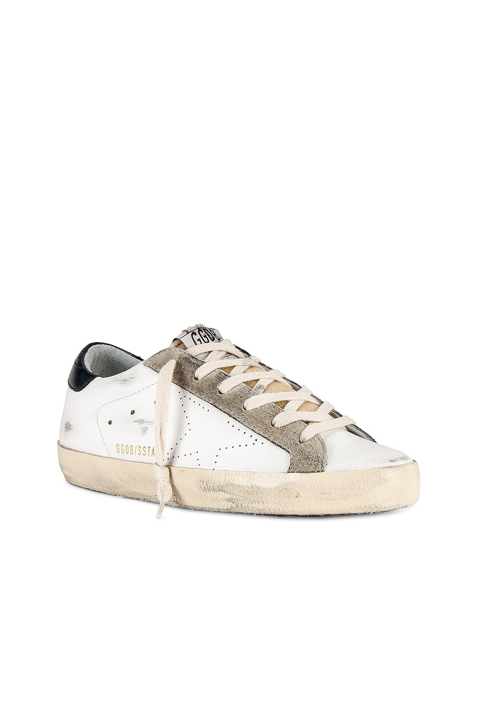 Кроссовки Golden Goose Super-Star, цвет White, Yellow, Taupe, & Night Blue — фото 2