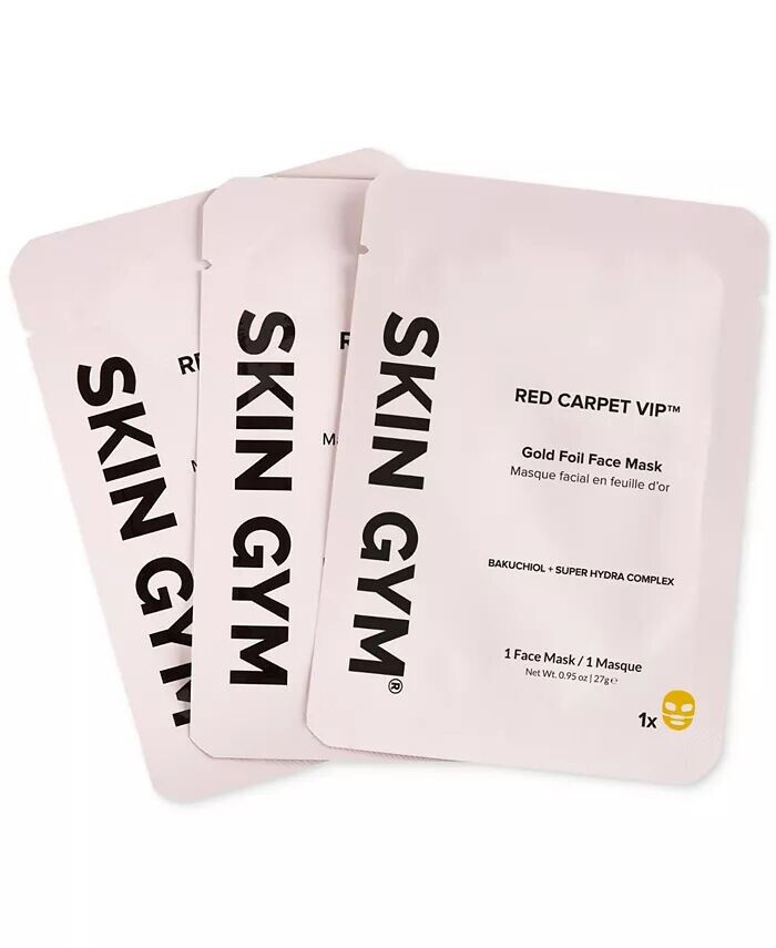 

Маска для лица Red Carpet VIP из золотой фольги, 3 шт Skin Gym