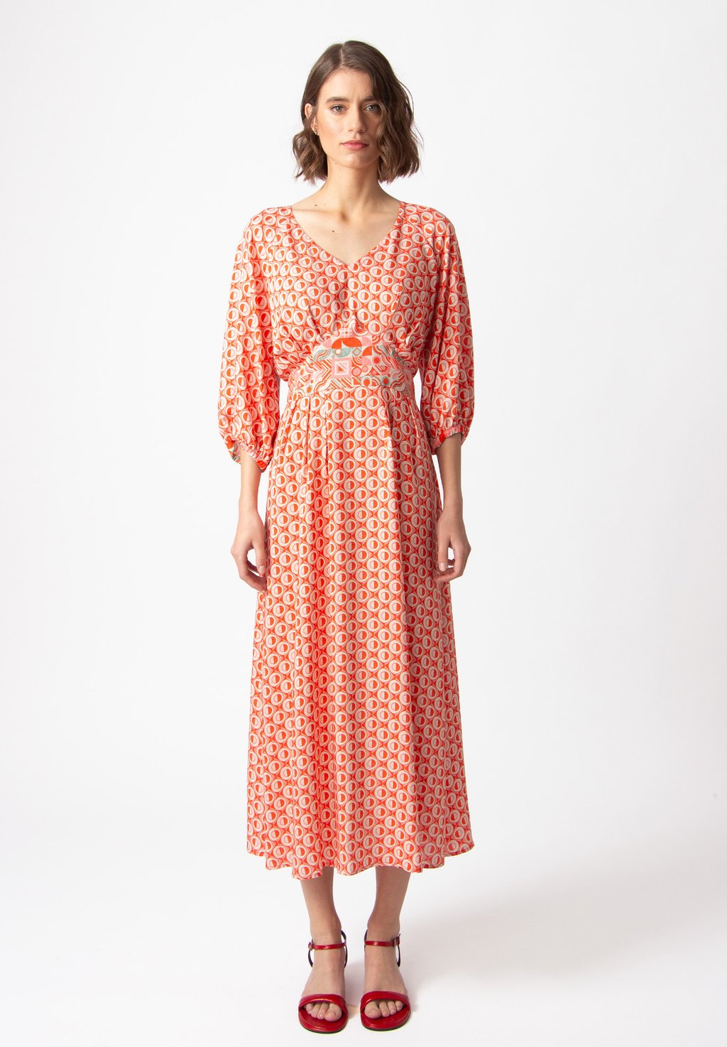 

Повседневное платье PRINTED MIX MATCH MOTIF Ivko, коралловый