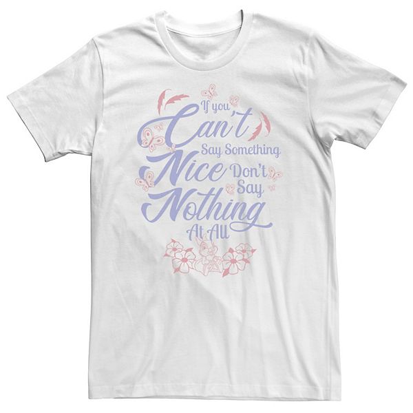 

Футболка Big & Tall Bambi с надписью "If you can't say something nice" Disney