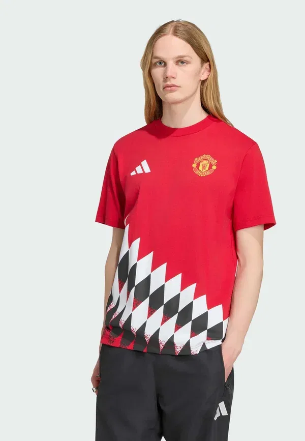 Футболка Adidas Performance Manchester United Stadium Graphic, красная