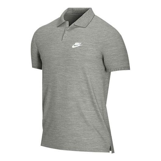 

Футболка Men's Nike Lapel Short Sleeve Gray Polo Shirt, серый