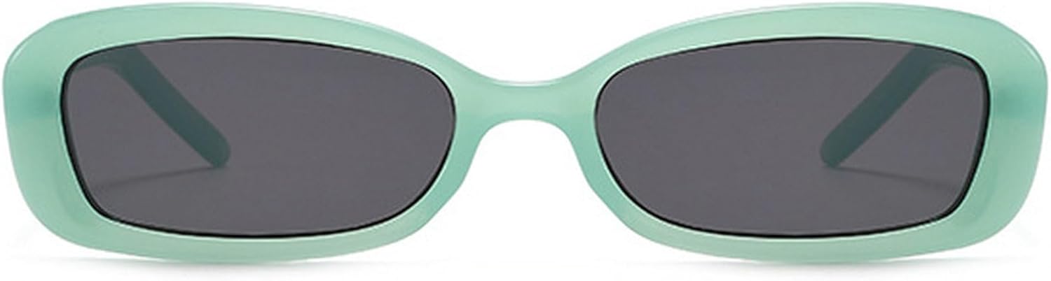 

Модные винтажные прямоугольные солнцезащитные очки для женщин и мужчин, ретро-солнцезащитные очки прямоугольной формы, популярные квадратные очки для женщин mincl, Green Black