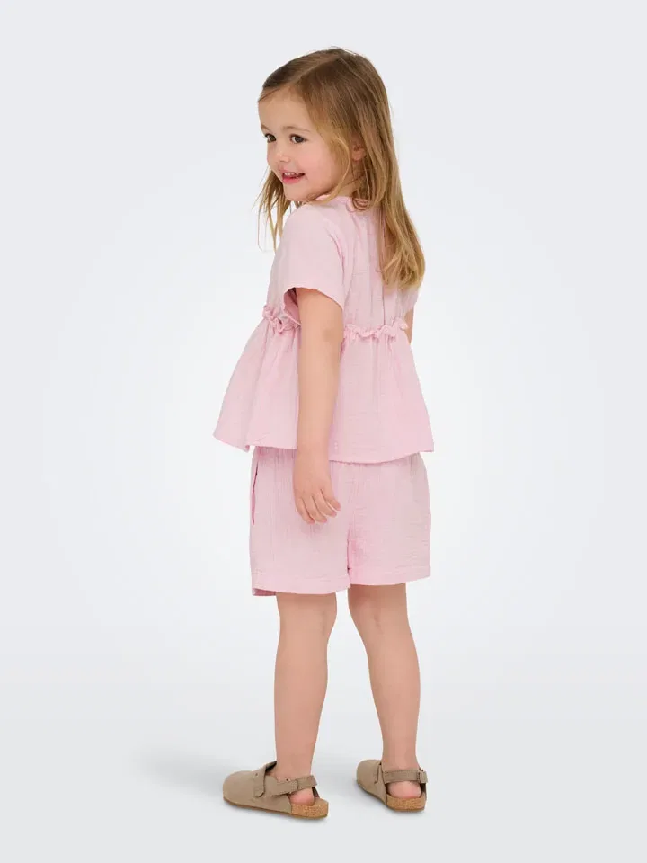 Шорты из органического хлопка KIDS ONLY, розовый — фото 3