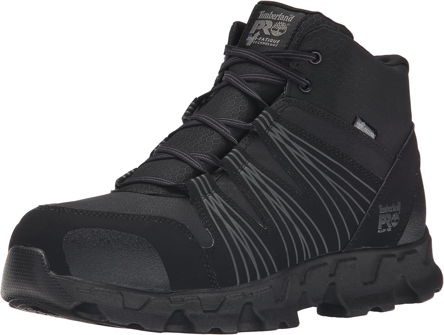 

Timberland PRO мужские ботинки Powertrain Mid Alloy Toe ESD для промышленного туризма, Black