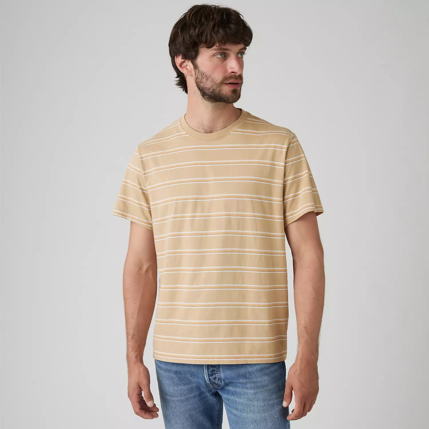 

Футболка Essential Levi's, цвет Spring Stripe Chino - Tan