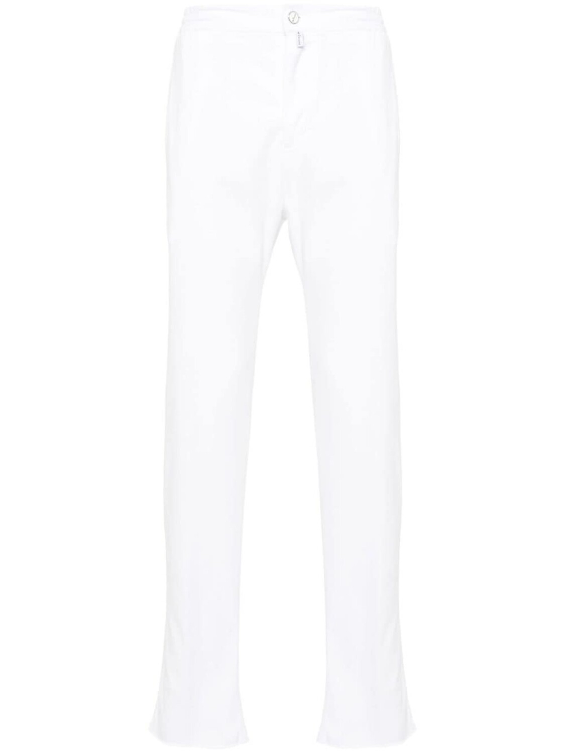 

Kiton брюки с эластичным поясом, белый