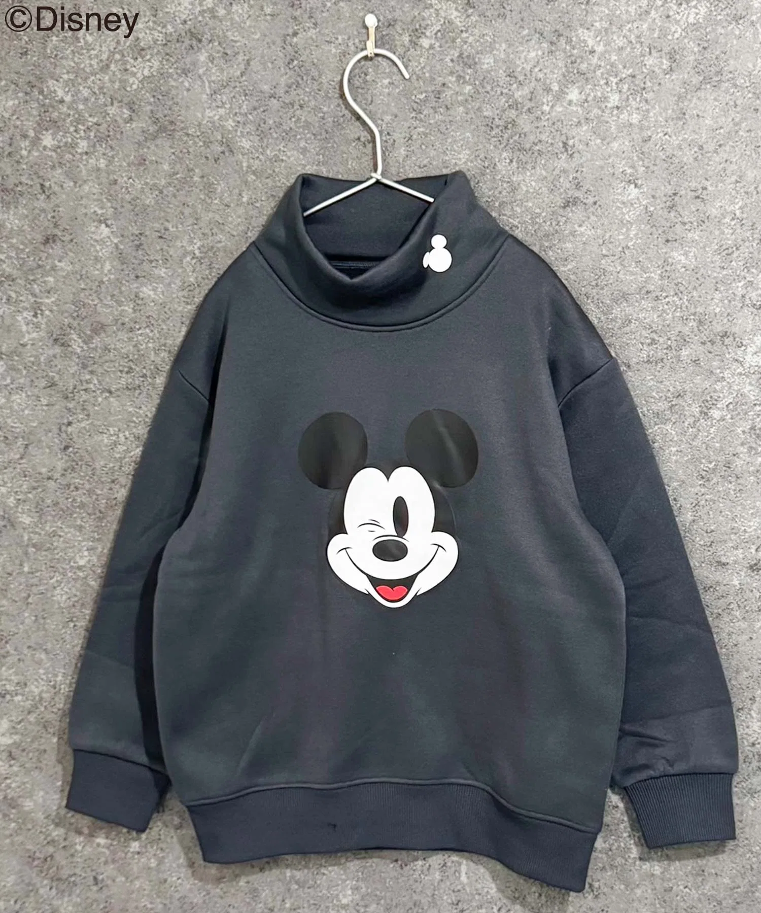 【Disney】МИККИ Толстовка с высоким воротником и флисовой подкладкой в виде Микки Мауса