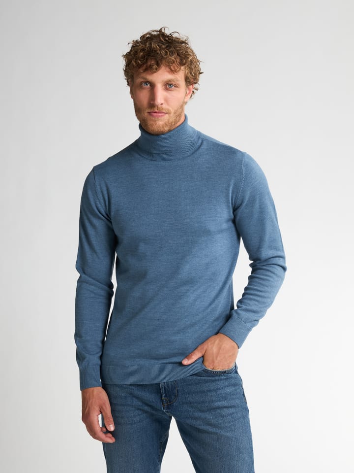 

Тонкий свитер с высоким воротом Vail серого цвета Petrol Industries