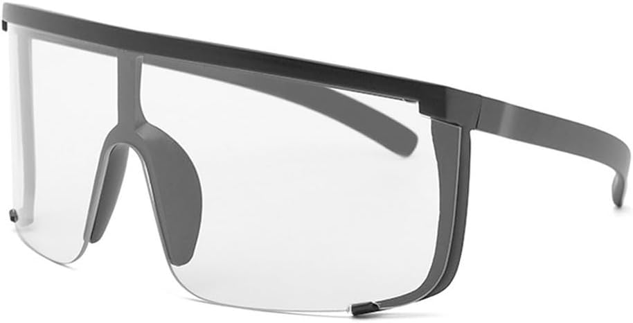 

Крупные квадратные спортивные солнцезащитные очки для женщин и мужчин, модные прямоугольные солнцезащитные очки для мужчин, цельные солнцезащитные очки WNCKSQ, C2 Black White