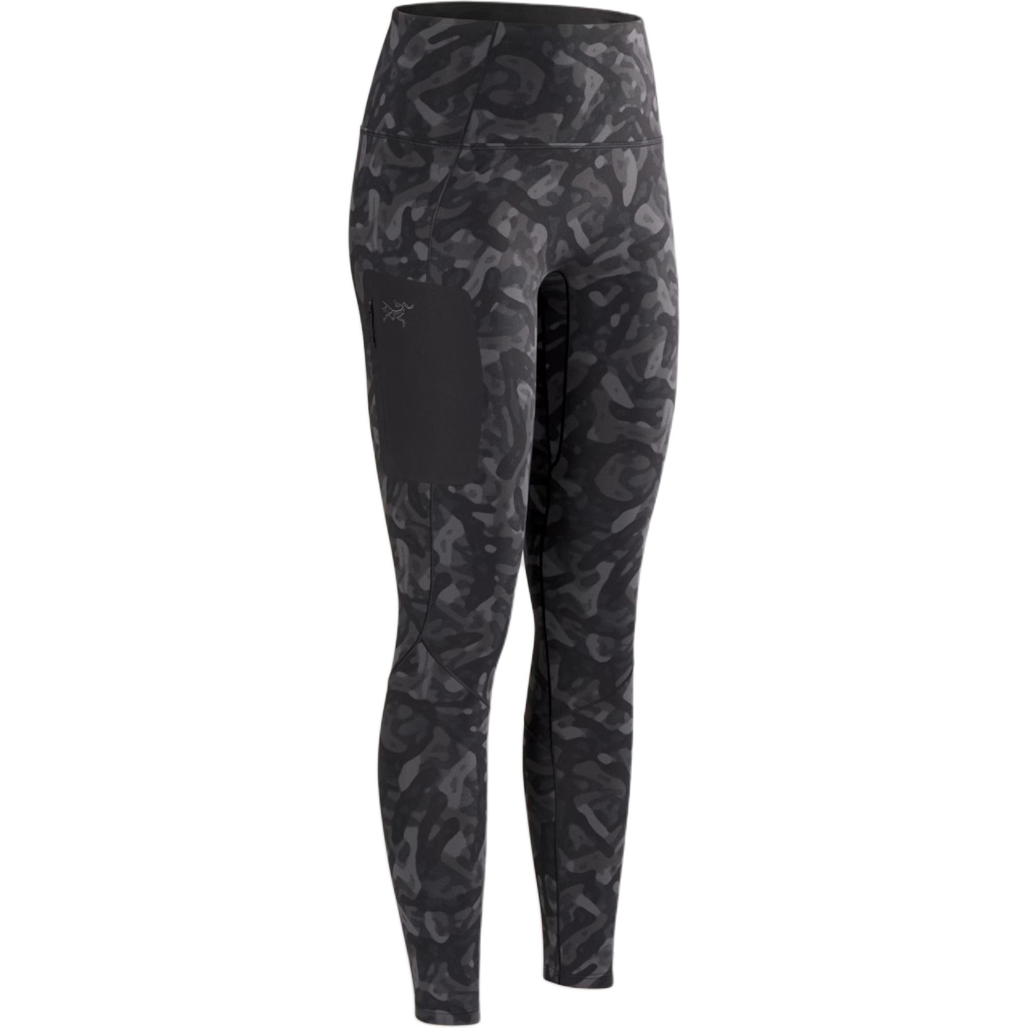 

Arcteryx Женские леггинсы RHO LT FW24 с принтом снизу, черные