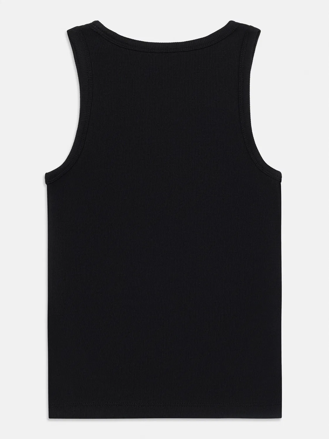 Топ Calvin Klein Jeans Monologo Patch Tank черного цвета — фото 2