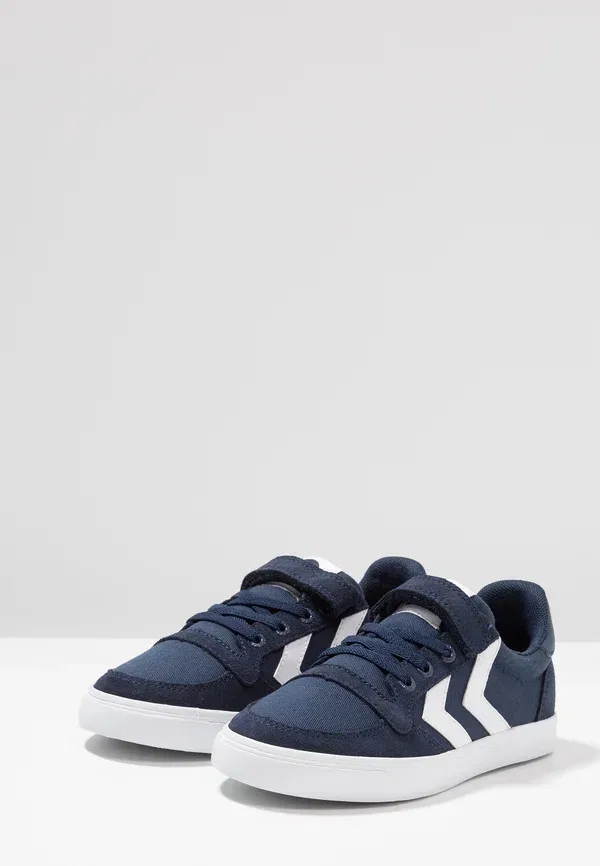 Кроссовки Hummel Slimmer stadil low jr trainers, синий — фото 4