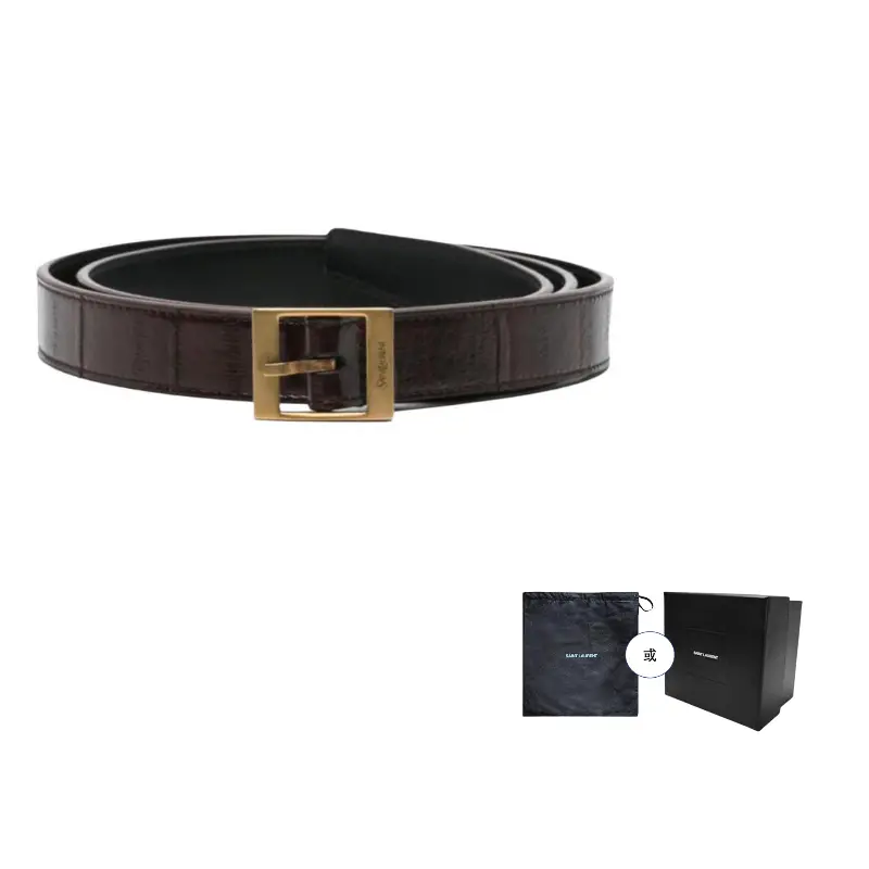 

SAINT LAURENT Кожаный ремень Women's Brown