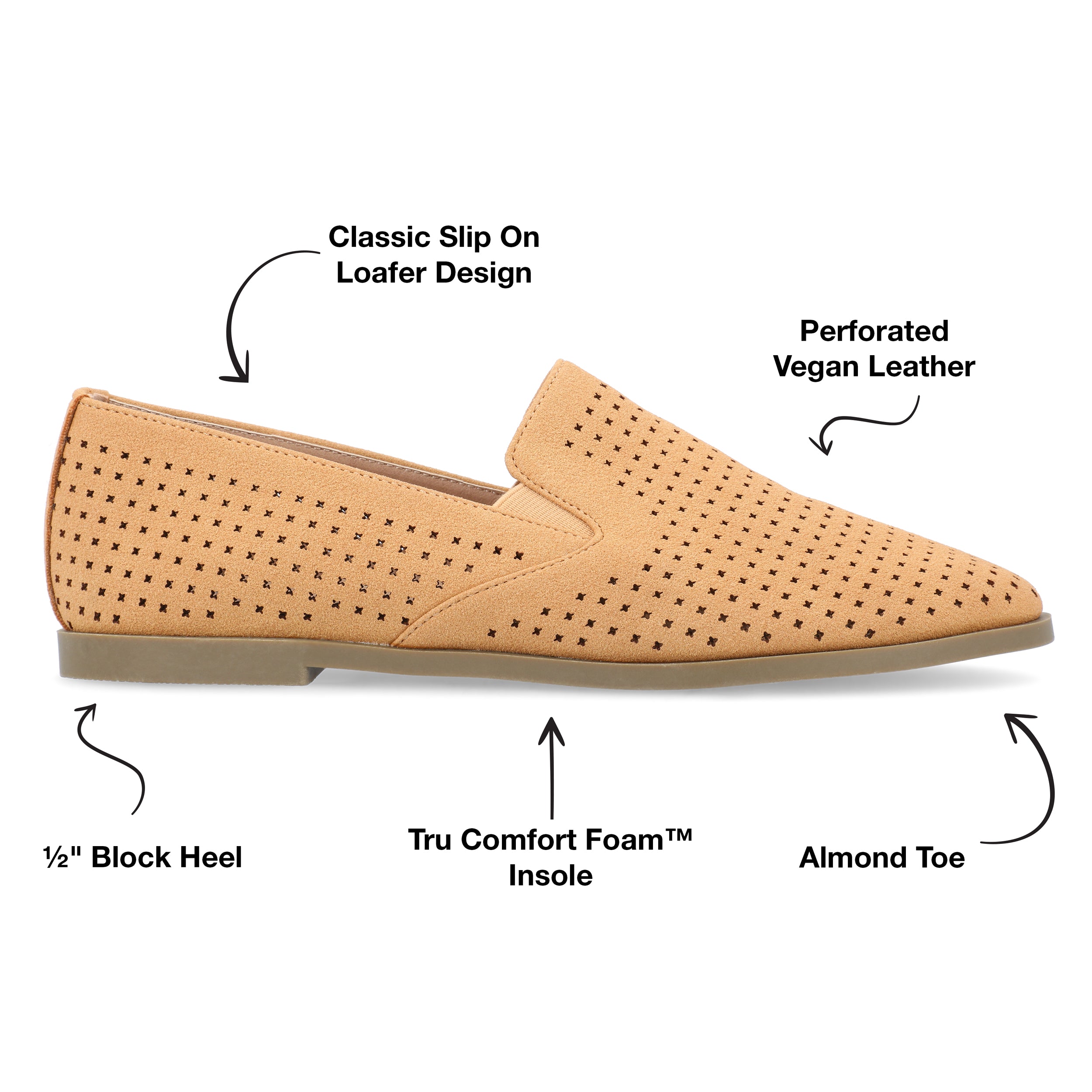 Journee Collection Женские туфли Tru Comfort Foam Wide Width Lucie Flat, цвет tan — фото 4