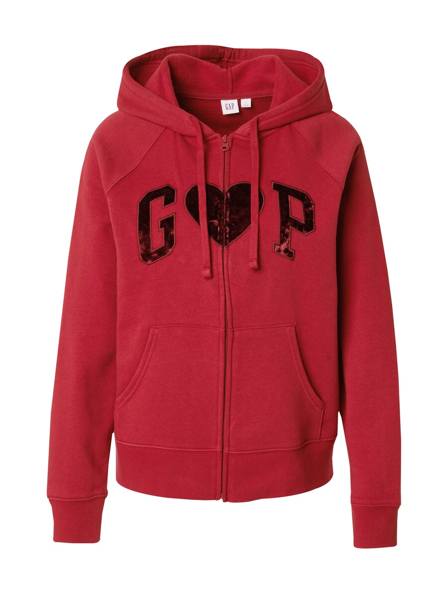 

Толстовка с капюшоном на молнии GAP HERITAGE, цвет Wine red/Cherry red