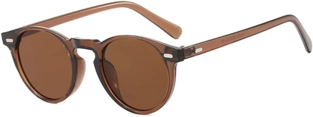 

Винтажные маленькие круглые солнцезащитные очки для женщин и мужчин для активного отдыха с защитой от УФ-излучения UV400 (как на картинке) UATXTAU, As the Picture