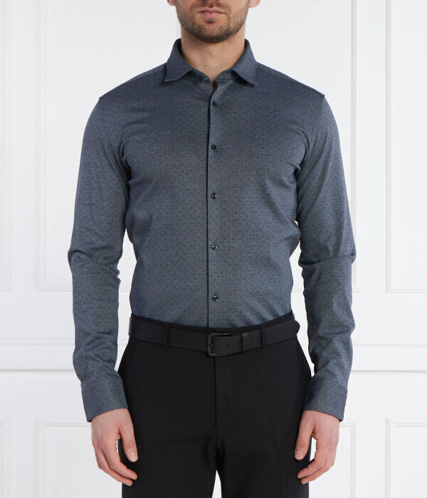 

Рубашка Hugo Kenno Slim Fit, черный