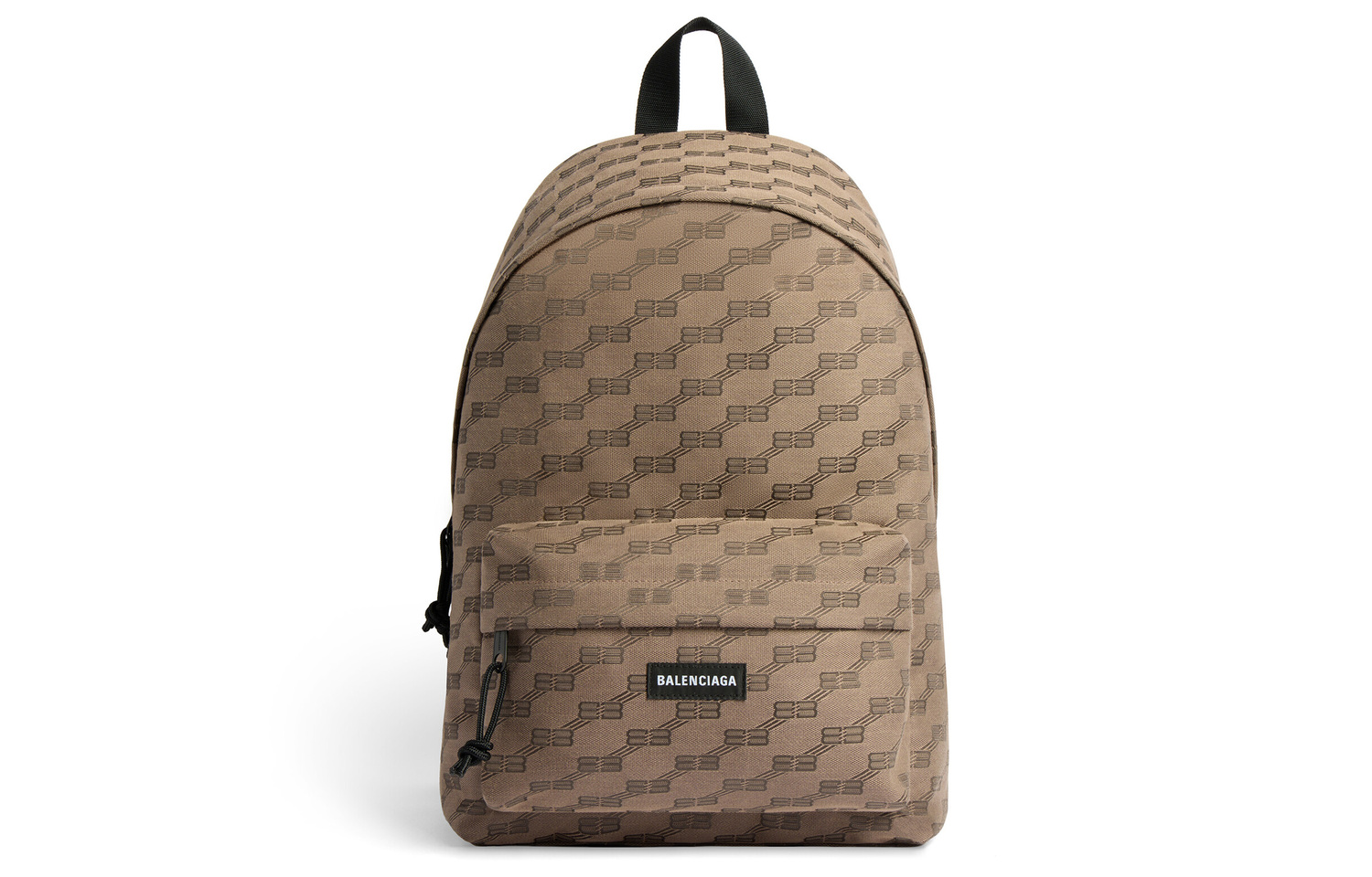 

Бренд Balenciaga Мужской рюкзак среднего размера из холста с искусственной кожей бежево-коричневый
