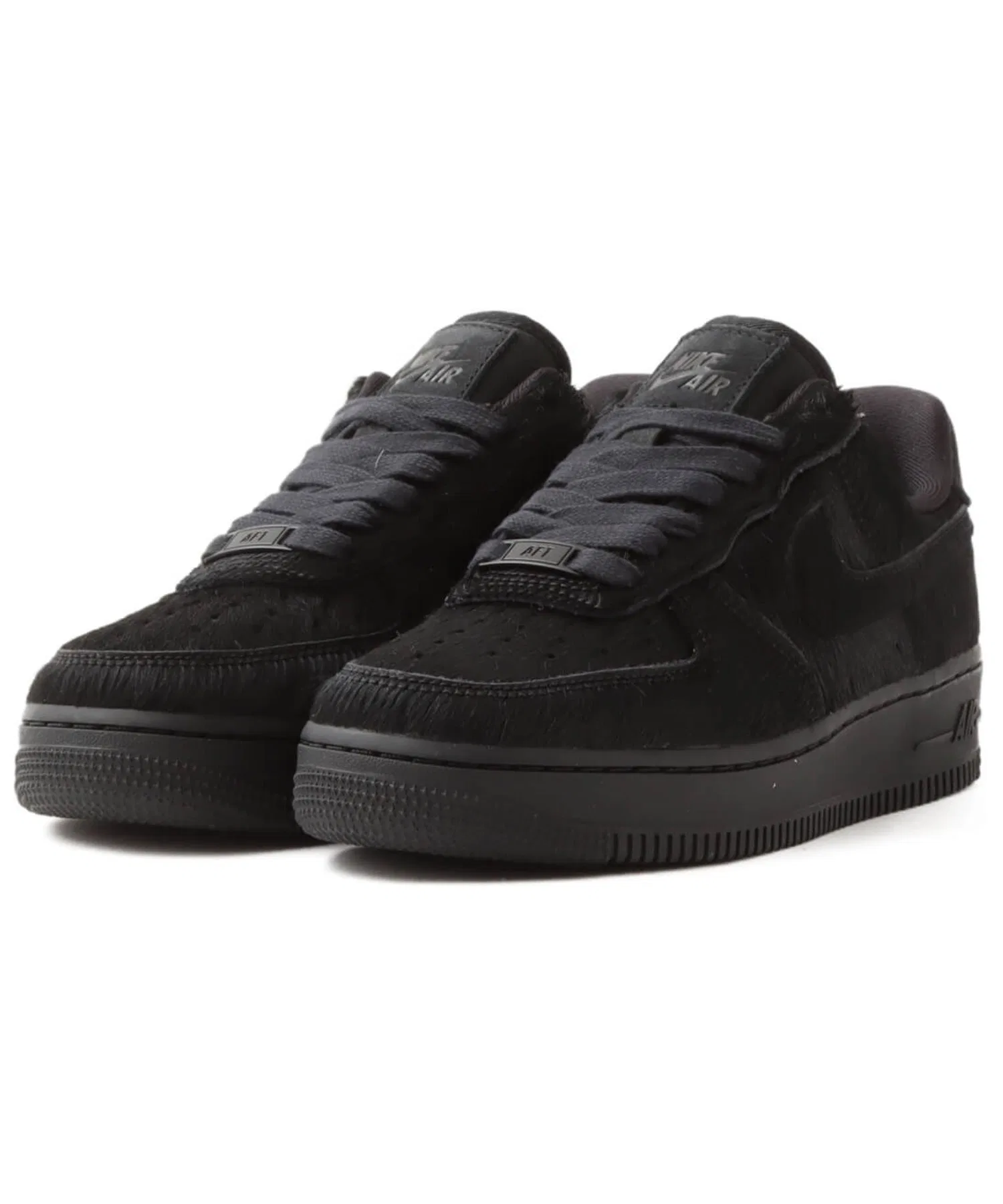 Женские кроссовки Nike Air Force 1 '07 из кожи чёрные — фото 4
