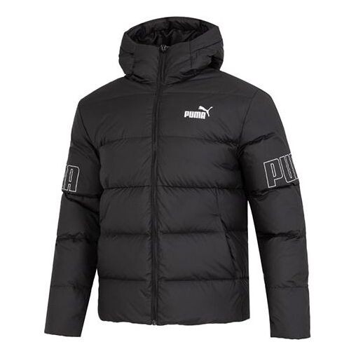 

Куртка power hooded down puffer jacket 'black' Puma, черный