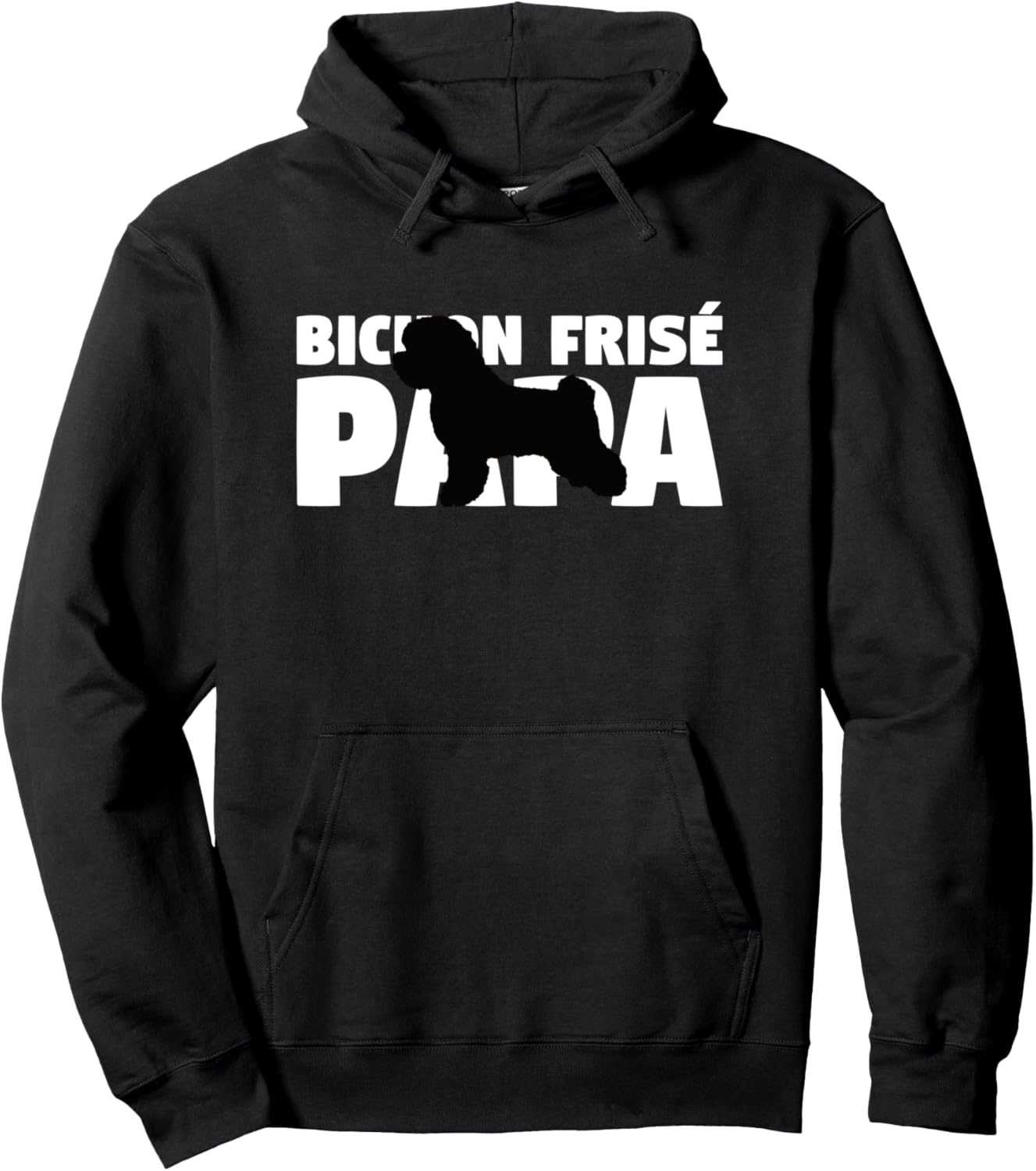 

Худи с надписью «Папа собаки породы бишон фризе» Shirtbooth: Bichon Frise, черный