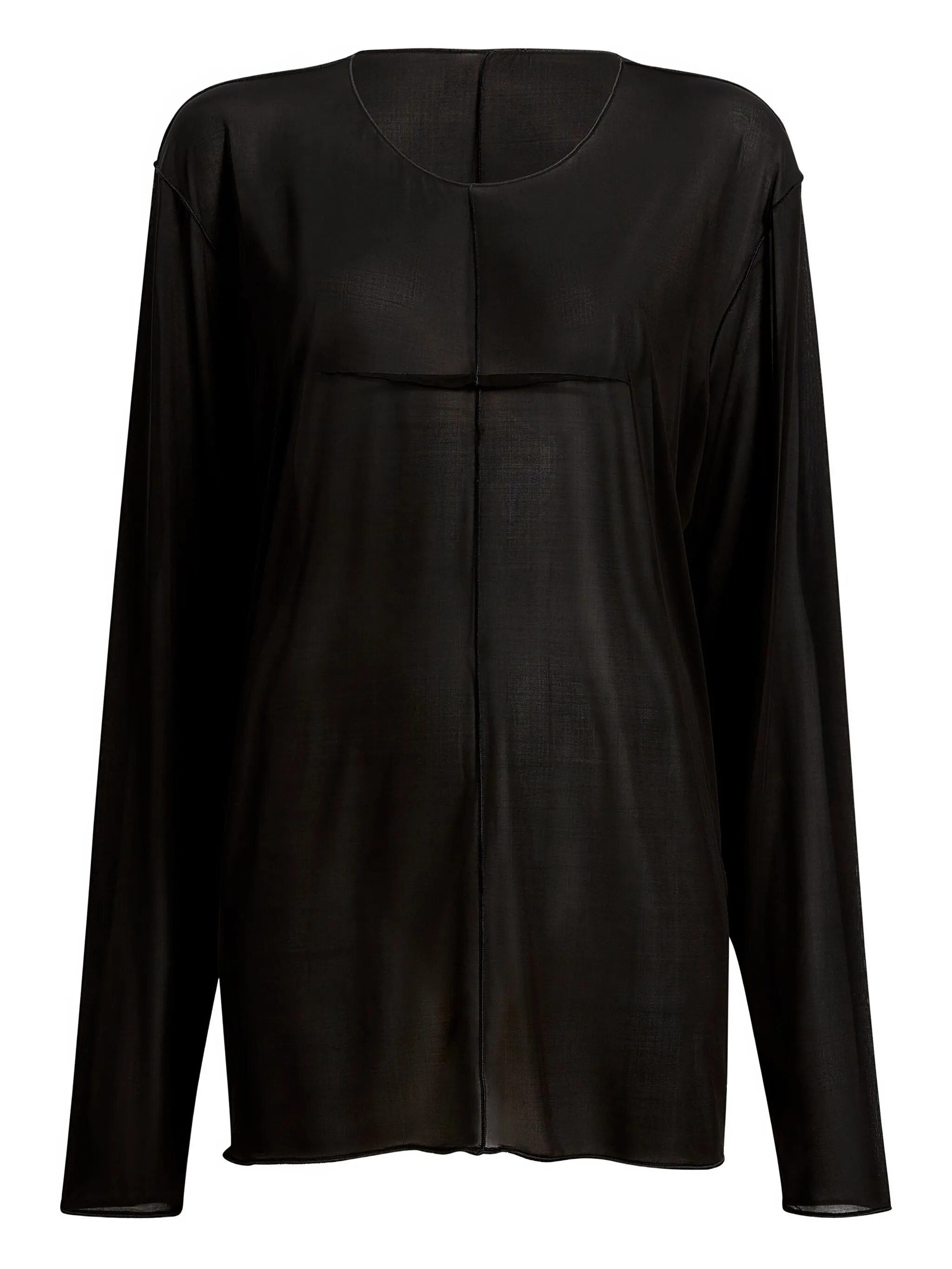 

Топ Kit с длинными рукавами Khaite, черный