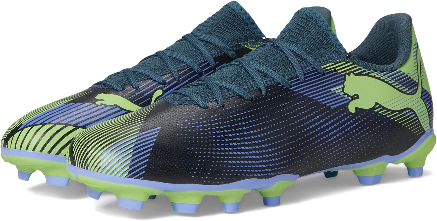 

Кроссовки PUMA Future 7 Play Firm Ground/Artificial Ground Soccer Cleats, цвет Gray Skies-Elektro Purple-Fizzy Apple-Puma White