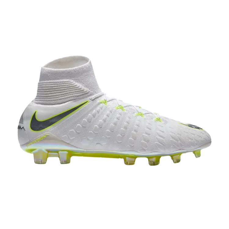 

Кроссовки Nike Hypervenom Phantom 3 Elite DF FG 'White Grey Volt', белый