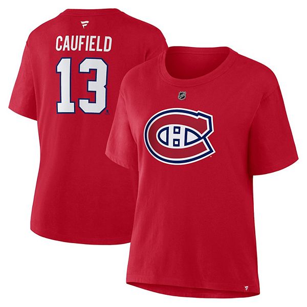 

Футболка женская Cole Caufield Montreal Canadiens с именем и номером Fanatics